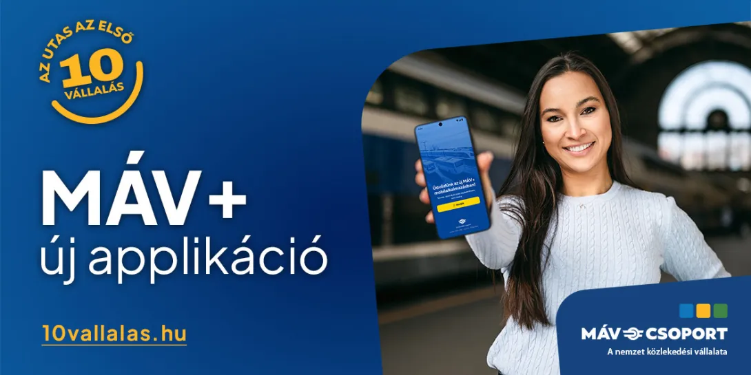 MÁV+ applikáció